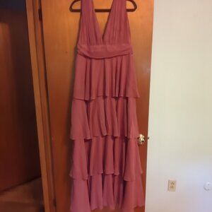 Lulus Amazing Evening Tiered Maxi Dress